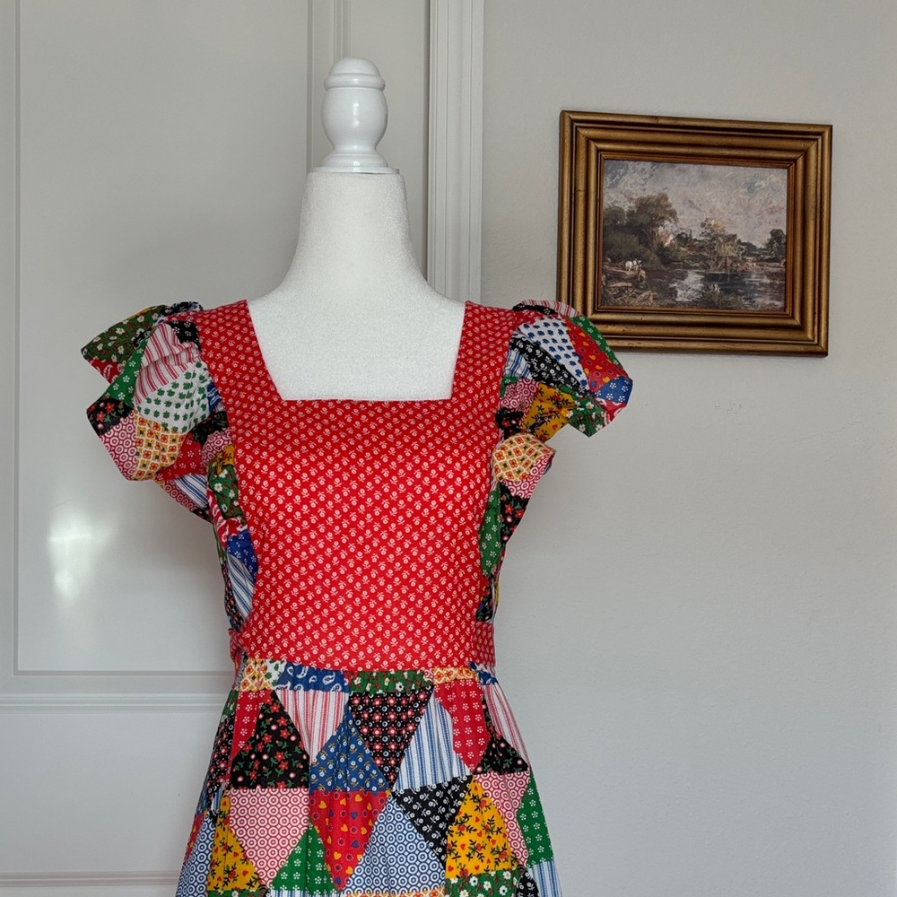 OOAK Vintage Gilead patchwork dress quilt Dress size small patterned - Picture 2 of 12